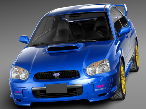 Subaru Impreza STi 2003-2005 Modèle 3D