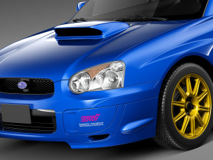 Subaru Impreza STi 2003-2005 Modèle 3D