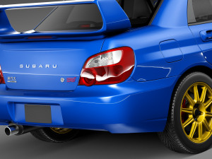 Subaru Impreza STi 2003-2005 Modèle 3D