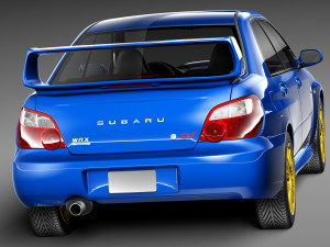 Subaru Impreza STi 2003-2005 Modèle 3D