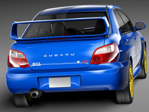 Subaru Impreza STi 2003-2005 3D Model