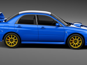 Subaru Impreza STi 2003-2005 Modèle 3D
