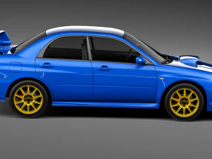 Subaru Impreza STi 2003-2005 3D Model