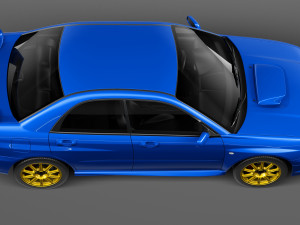 Subaru Impreza STi 2003-2005 Modèle 3D