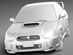 Subaru Impreza STi 2003-2005 Modèle 3D