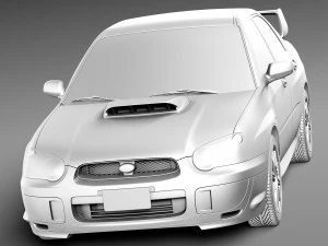 Subaru Impreza STi 2003-2005 3D Model