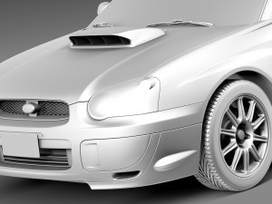 Subaru Impreza STi 2003-2005 Modèle 3D