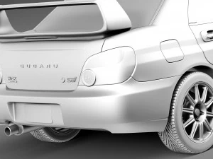Subaru Impreza STi 2003-2005 3D Model