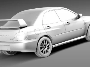 Subaru Impreza STi 2003-2005 3D Model