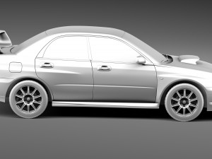 Subaru Impreza STi 2003-2005 Modèle 3D