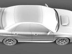 Subaru Impreza STi 2003-2005 3D Model