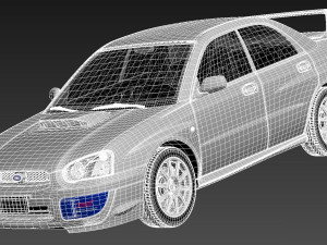 Subaru Impreza STi 2003-2005 Modèle 3D