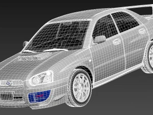 Subaru Impreza STi 2003-2005 3D Model