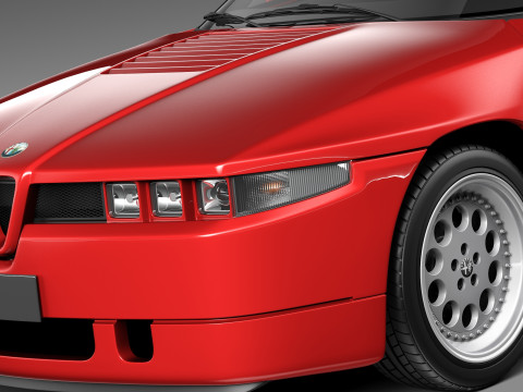 Alfa Romeo SZ Zagato 1989-1991 3D Model