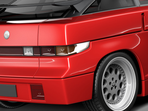 Alfa Romeo SZ Zagato 1989-1991 3D Model