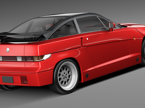 Alfa Romeo SZ Zagato 1989-1991 3D Model
