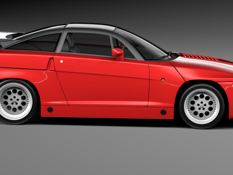 Alfa Romeo SZ Zagato 1989-1991 3D Model