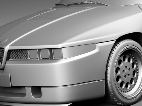Alfa Romeo SZ Zagato 1989-1991 3D Model
