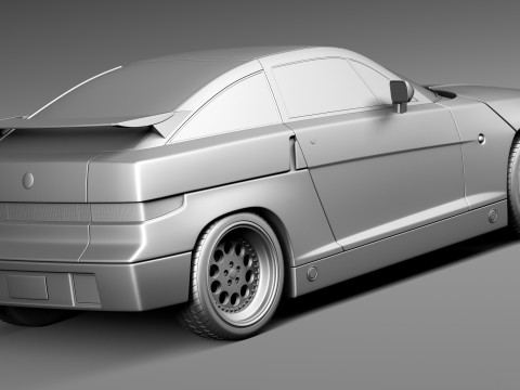 Alfa Romeo SZ Zagato 1989-1991 3D Model