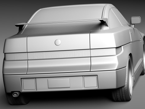 Alfa Romeo SZ Zagato 1989-1991 3D Model
