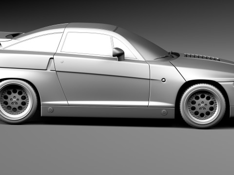 Alfa Romeo SZ Zagato 1989-1991 3D Model