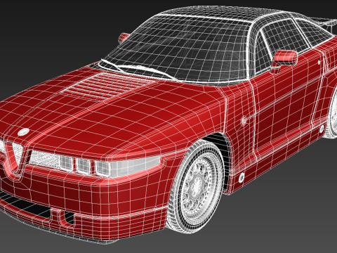 Alfa Romeo SZ Zagato 1989-1991 3D Model