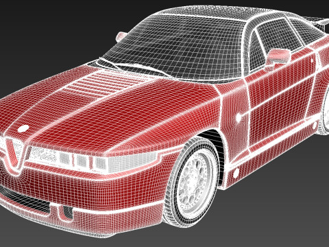 Alfa Romeo SZ Zagato 1989-1991 3D Model