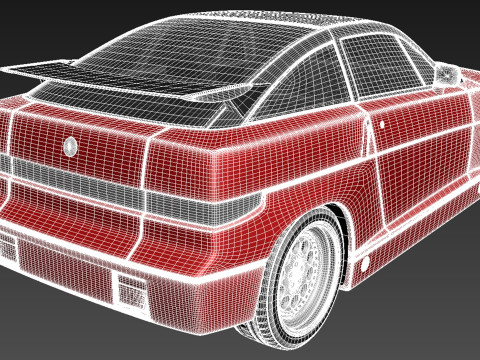 Alfa Romeo SZ Zagato 1989-1991 3D Model