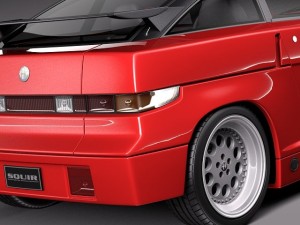 Alfa Romeo SZ Zagato 1989-1991 3Dモデル
