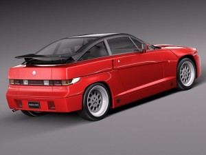 Alfa Romeo SZ Zagato 1989-1991 3Dモデル