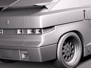 Alfa Romeo SZ Zagato 1989-1991 3Dモデル