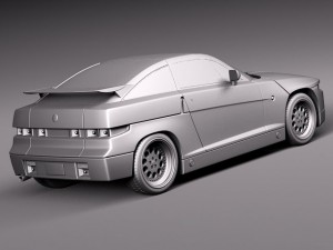 Alfa Romeo SZ Zagato 1989-1991 3Dモデル