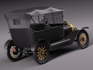 Model T Convertible Long 1908-1927 3D 모델