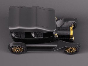 Model T Convertible Long 1908-1927 3D 모델
