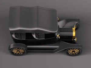 Model T Convertible Long 1908-1927 3D Model