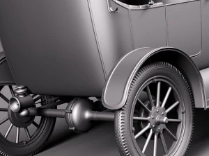 Model T Convertible Long 1908-1927 3D Model