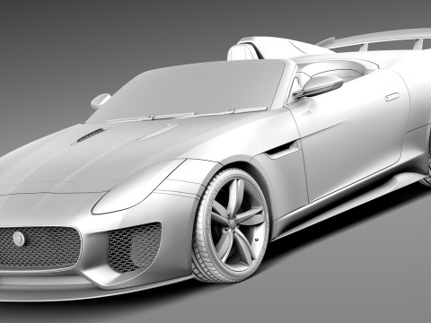 Jaguar Project 7 Concept 2013 3D Model