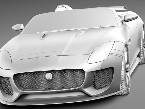 Jaguar Project 7 Concept 2013 3D Model