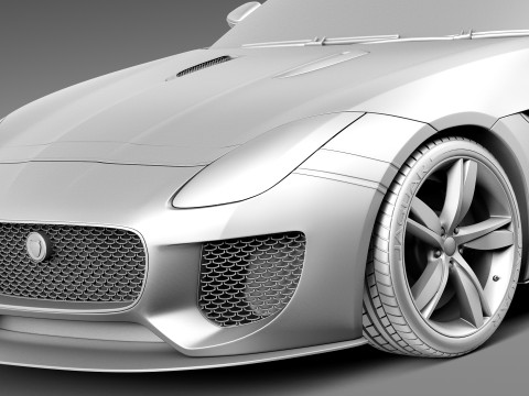 Jaguar Project 7 Concept 2013 3D Model