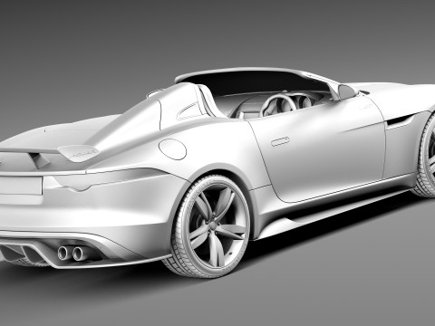 Jaguar Project 7 Concept 2013 3D Model