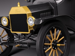 Model T Convertible Short 1908-1927 Modèle 3D