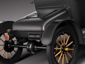 Model T Convertible Short 1908-1927 Modèle 3D