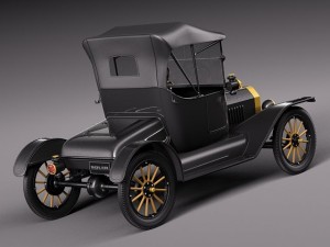 Model T Convertible Short 1908-1927 Modèle 3D