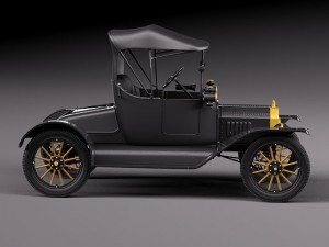 Model T Convertible Short 1908-1927 Modèle 3D