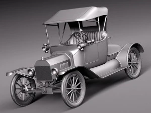 Model T Convertible Short 1908-1927 3D Model