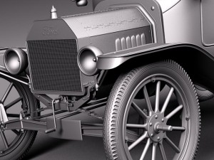 Model T Convertible Short 1908-1927 Modèle 3D