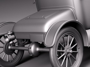 Model T Convertible Short 1908-1927 Modèle 3D