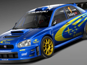 Subaru Impreza STi WRC 2004 Modelo 3D
