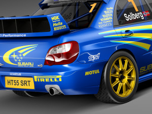 Subaru Impreza STi WRC 2004 3D 모델