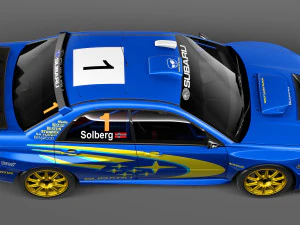 Subaru Impreza STi WRC 2004 3D Model